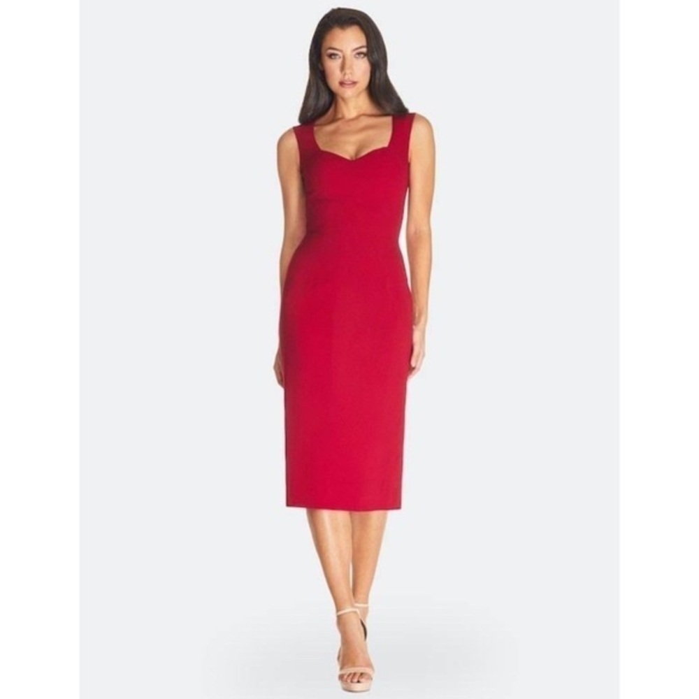 Dress The Population Elle Sheath Dress in Red Size XXL